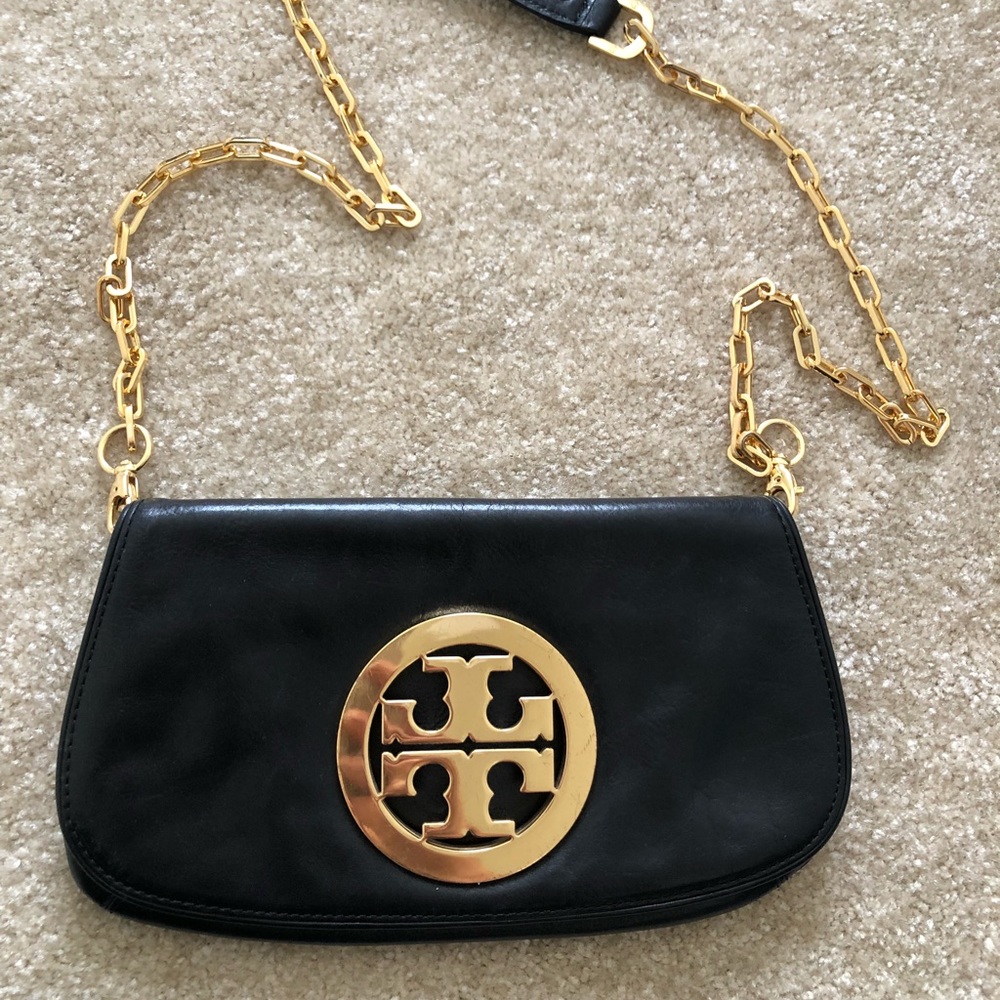 Tory Burch black and good crossbody bag